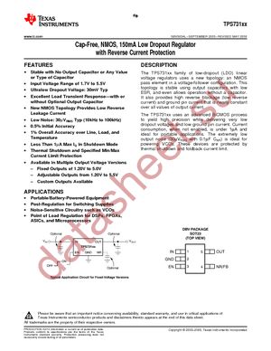 TPS73131DBVTG4 datasheet  